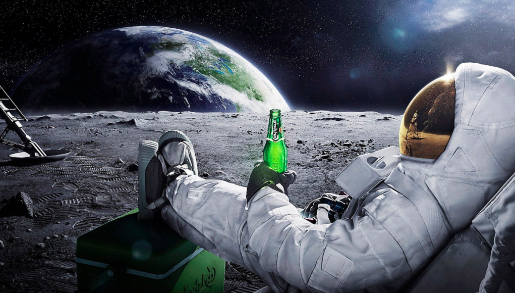 cerveza en la luna