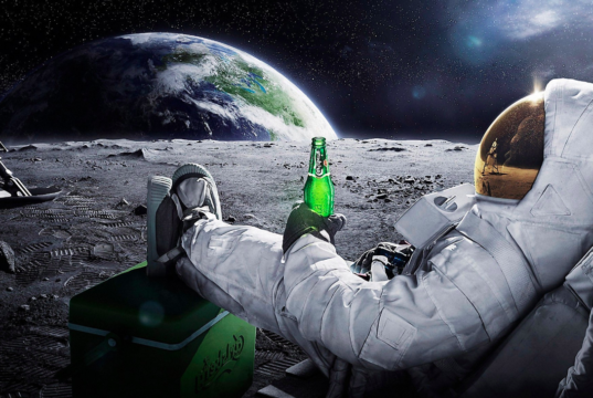 cerveza en la luna